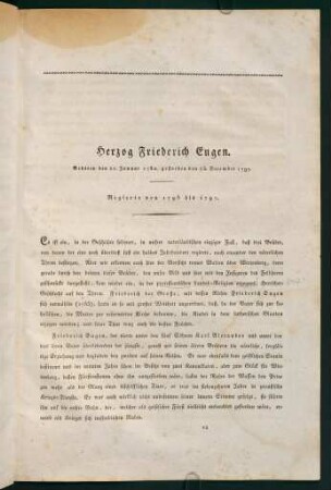 1-3, Herzog Friederich Eugen