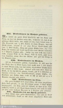 Neunte Abtheilung. Braten