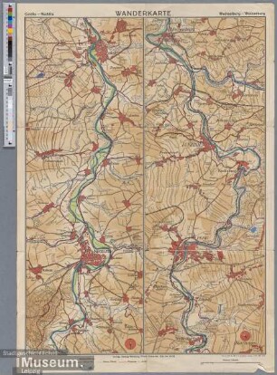 Colditz - Rochlitz Wanderkarte Wechselburg - Wolkenburg