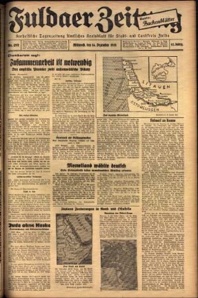 Ausgabe vom Mittwoch, den 14. Dezember 1938.