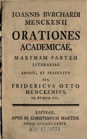 Orationes Academicae