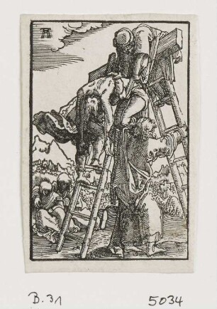 Kreuzabnahme, Blatt 31 der Folge "Sündenfall und Erlösung des Menschengeschlechts"