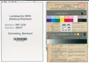Entnazifizierung Bernhard Schmeding , geb. 30.04.1913 (Kaufmaennischer Angestellter)