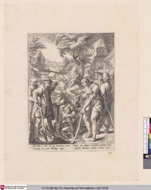 [Der verlorene Sohn arbeitet als Schweinehirt; The prodigal son employed as a swineherd]