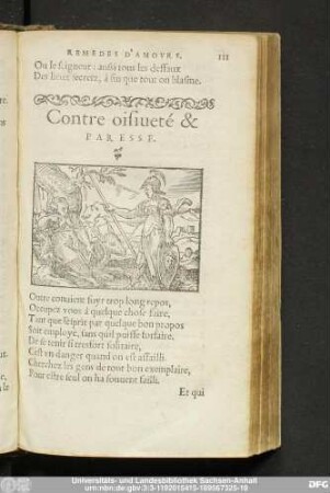 Contre oisiveté et Paresse.