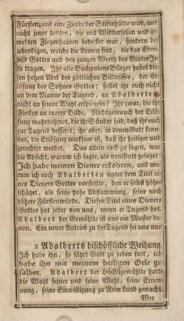 2. Adalberts bischöffliche Weihung.