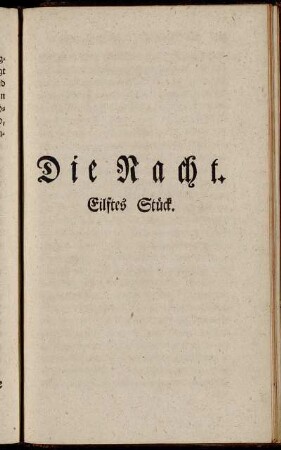 Die Nacht. Eilftes Stück