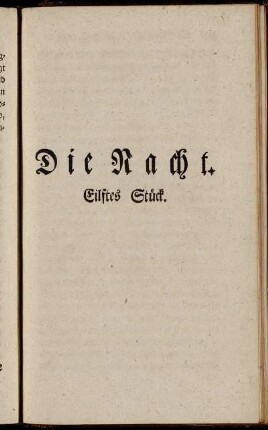 Die Nacht. Eilftes Stück