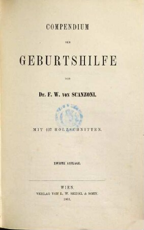 Compendium der Geburtshilfe
