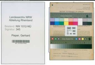Entnazifizierung Gerhard Pieper , geb. 13.10.1876 (Landwirt)