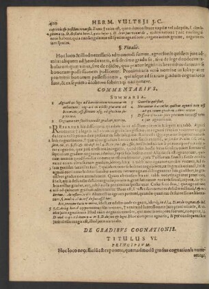 De Gradibus Cognationis. Titulus VI.