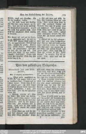 Von dem zukünftigen Weltgerichte.