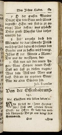 Von der Offenbahrung.