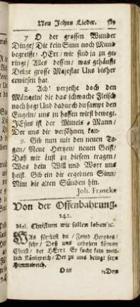 Von der Offenbahrung.