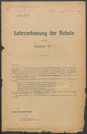 1921/22: Jahresbericht über das Schuljahr ... - 1921/22