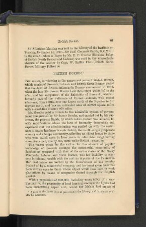 British Borneo. E. P. Gueritz.