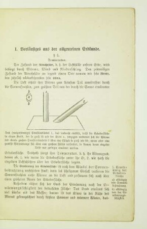 I. Vorläufiges aus der allgemeinen Erdkunde