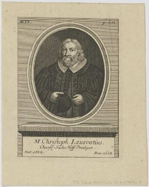 Bildnis des Christoph Laurentius