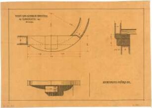 Billing, Hermann; Bretten, Heilbronnerstr. 3; Haus Dr. Gerber - Turmplatte (Grundriss; Schnitt)