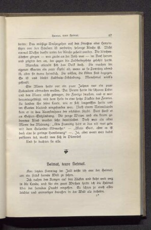 Heimat, teure Heimat
