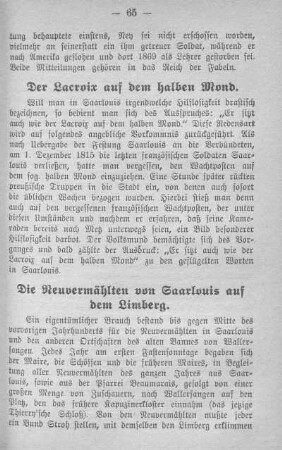 Der Lacroix auf dem halben Mond.