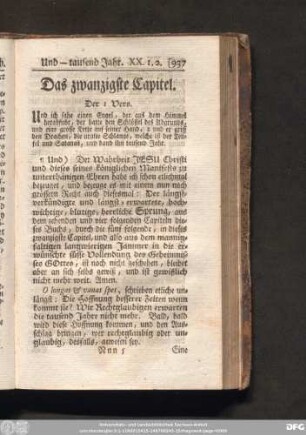 Das zwanzigste Capitel.