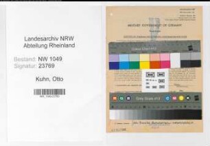 Entnazifizierung Otto Kuhn , geb. 29.03.1896 (Zoologe)