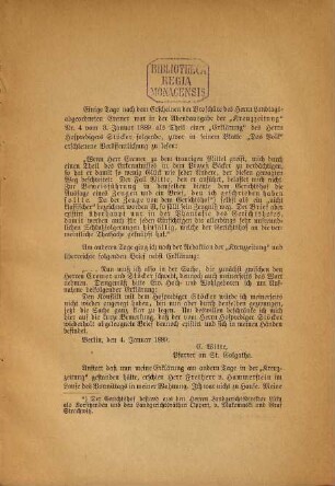 Mein Conflict mit Herrn Hof- und Domprediger Stöcker : Eine Rechtfertigung und ein Appell von Carl Witte