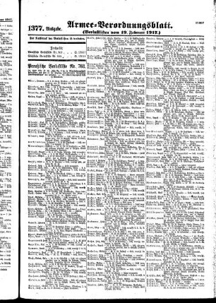1377.Ausgabe. Montag, 19. Februar 1917