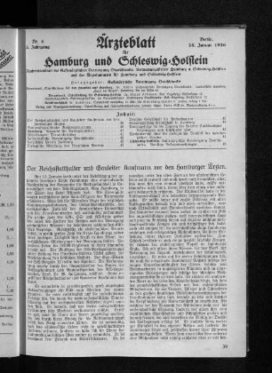 Der Reichsstatthalter und Gauleiter Kaufmann vor den hamburger Ärzten