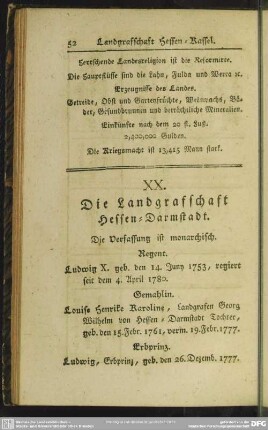 XX. Die Landgrafschaft Hessen-Darmstadt