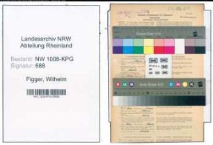 Entnazifizierung Wilhelm Figger , geb. 20.07.1905 (Viehkaufmann)