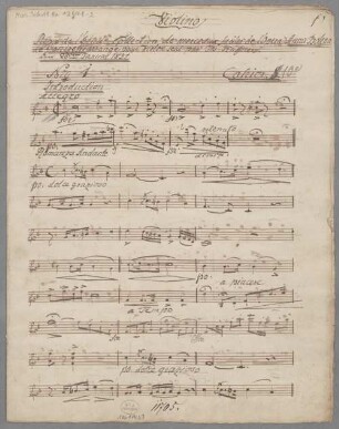 Repos de l'Etude. 10 - 3 Potpourris; vl; HenK WoO 109/10 - BSB Mus.Schott.Ha 12601-2
