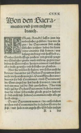 Von den Sacramenten und irem rechten brauch.