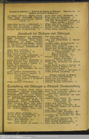 Steinbach bei Mohorn mit Rittergut