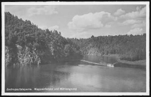 Kriebstein. Talsperre - Wappenfelsen und Mühlengrund