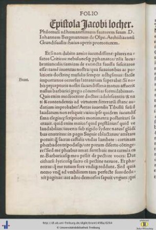 Epistola Jacobi locher