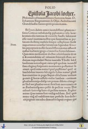 Epistola Jacobi locher