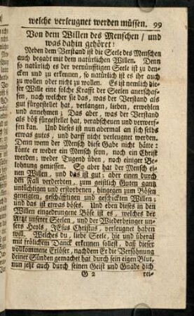 99-208, Von dem Willen des Menschen / und was dahin gehoeret !
