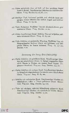 Steinzeug der Sung-Zeit (960-1279) (Nr. 410-472)