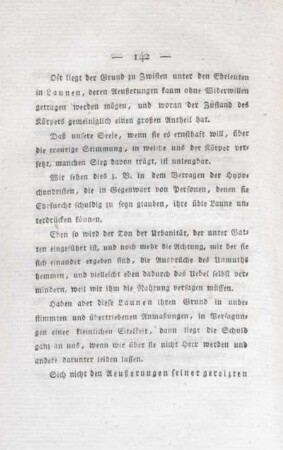 Launen, Empfindlichkeit