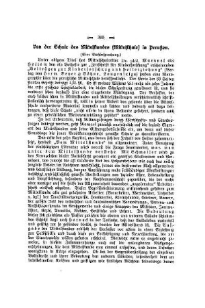 Von der Schule des Mittelstandes (Mittelschule) in Preußen : (eine Buchbesprechung)
