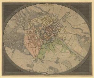 Grundriss von Berlin und seinen naechsten Umgebungen.