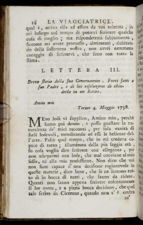 Lettera III.