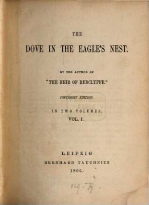 The dove in the eagle's nest : in two volumes, 1