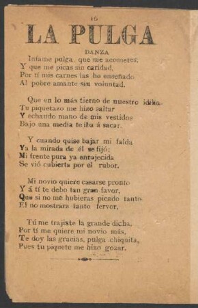 La Pulga. : Danza