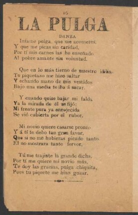 La Pulga. : Danza