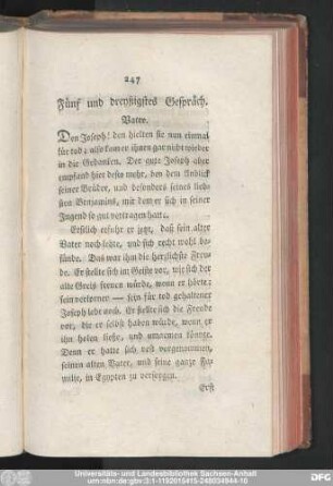 Fünf und dreyßigstes Gespräch.