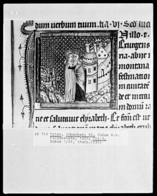 Perikopenbuch des Erzbischofs Kuno von Falkenstein: Heimsuchung