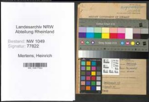 Entnazifizierung Heinrich Mertens , geb. 20.01.1893 (Lehrer)